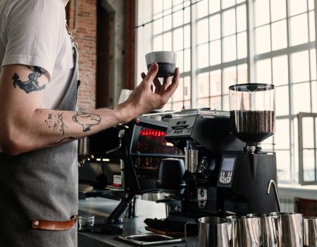 Cafetera semiprofesional para el hogar